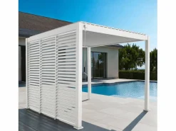 Discount Sweeek Pérgola bioclimática de aluminio 3x3m con lamas orientables v2 + 3 Blanco