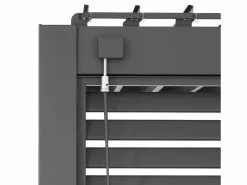 Pérgola bioclimática de aluminio adosada 3x4m + 3 persianas 1.3m Pérgola