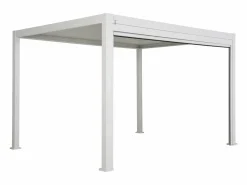 Sale Sweeek Pérgola bioclimática 3x4m con toldo vertical de 4m Blanco