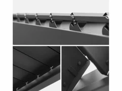 Pérgola bioclimática 3x3m de aluminio con lamas orientables antracita Pérgola