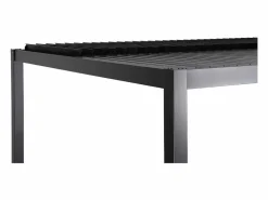 Discount Sweeek Pérgola bioclimática 3x3m de lamas de aluminio y acero Negro