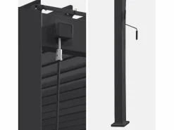 Sweeek Pérgola bioclimática 3x4m de aluminio adosada con lamas orientables