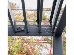 New Sweeek Pérgola bioclimática 3x4m de aluminio con lamas orientables antracita Negro