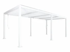 Sale Sweeek Pérgola bioclimática 3x6m de aluminio y acero con lamas orientables Blanco