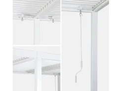 Sale Sweeek Pérgola bioclimática 3x6m de aluminio y acero con lamas orientables Blanco