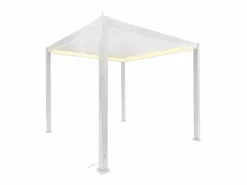 Sweeek Pérgola bioclimática 3x3m eléctrica de aluminio con iluminación led