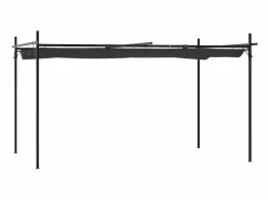 Best Pérgola con cubierta retráctil 395x292x230 cm ES329666 Gris antracita