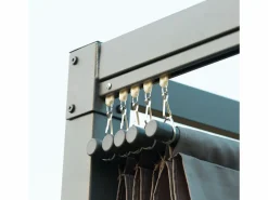 Best Pérgola con techo corredizo, de metal, color , poliéster resistente a la intemperie (298x213x221cm) Pérgola
