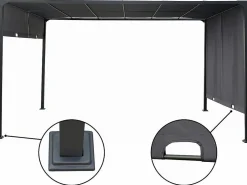 Habitat et jardin Pérgola con techo metálico retráctil 