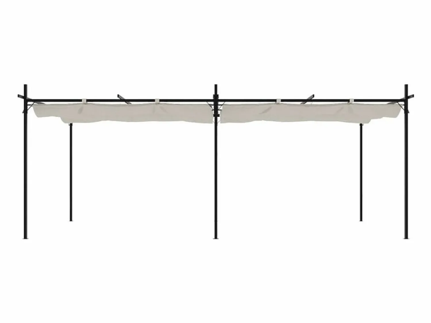 Best Pérgola con techo retráctil 589x292x230 cm Pérgola