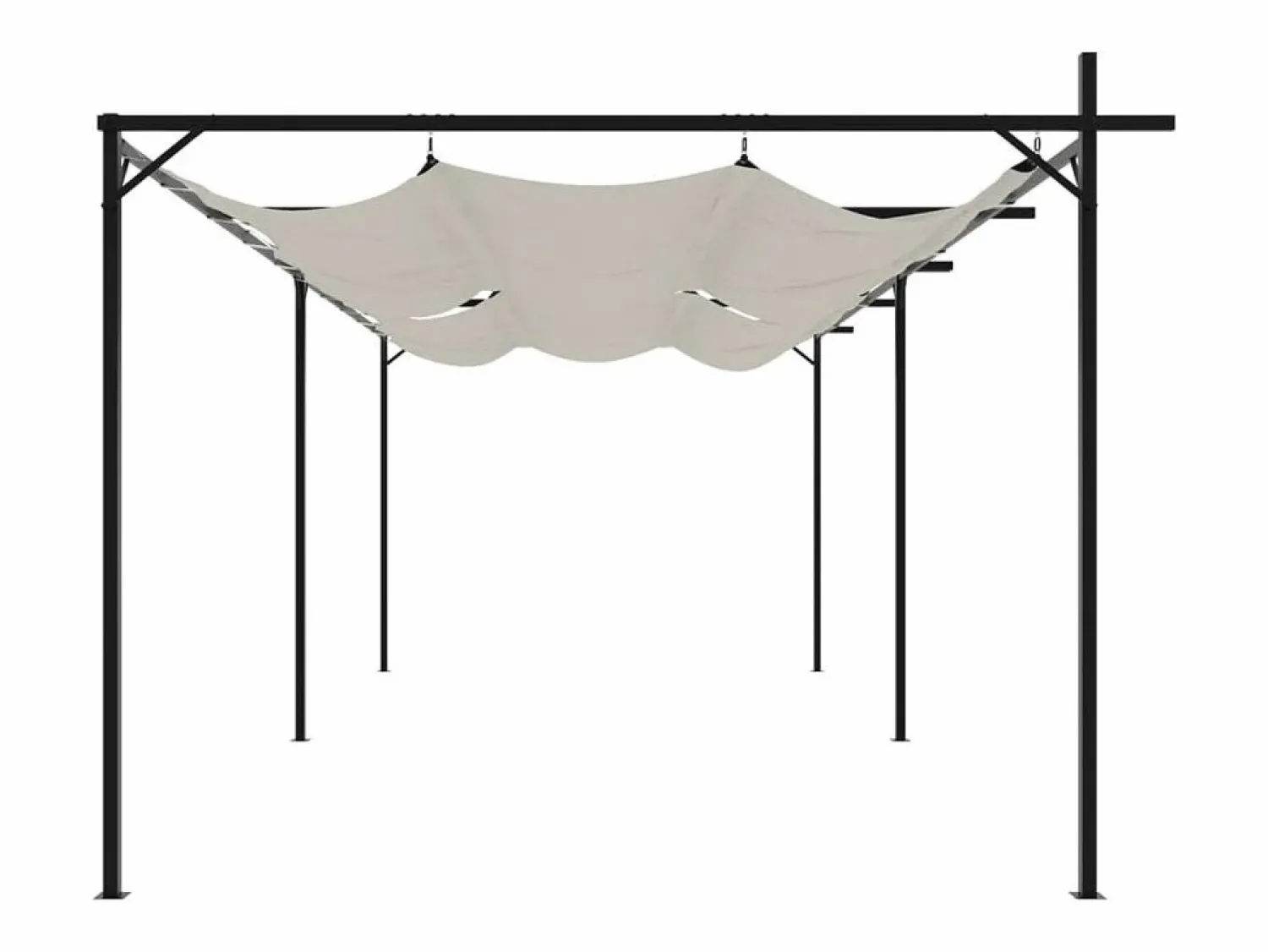 Best Pérgola con techo retráctil 589x292x230 cm Pérgola