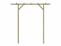 Pérgola de jardín de madera 205x40x203 cm ES393490