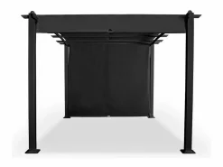 Pérgola de jardín exterior rectangular de aluminio de 3x4 m Barbados -