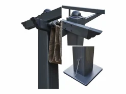 New Pérgola independiente 3 × 4m CASSIS topo estructura de aluminio Pérgola
