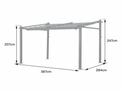 New Pérgola mural 3 × 4m FRÉJUS estructura de aluminio Pérgola