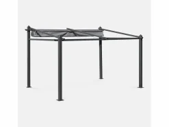 Discount Pérgola 3x4m de aluminio con cubierta corredera Pérgola