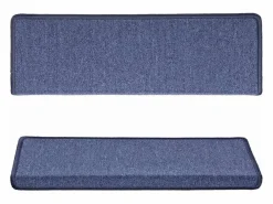 Discount Garden Furniture Prolenta Premium - Alfombras de peldaños de escalera 15 uds 65x21x4 cm Azul