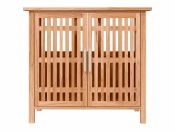 Garden Furniture Prolenta Premium - Armario de lavabo madera maciza de nogal 66x29x61,5 cm