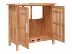 Garden Furniture Prolenta Premium - Armario de lavabo madera maciza de nogal 66x29x61,5 cm