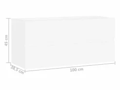 Garden Furniture Prolenta Premium - Armario para lavabo madera contrachapada blanco 100x38,5x45 cm