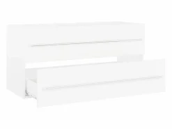 Garden Furniture Prolenta Premium - Armario para lavabo madera contrachapada blanco 100x38,5x48 cm Multicolor