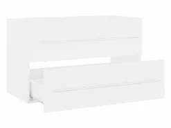Clearance Prolenta Premium - Armario para lavabo madera contrachapada blanco 80x38,5x48 cm Estantería Sobre Inodoro