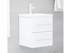 Sale Garden Furniture Prolenta Premium - Armario para lavabo madera contrachapada blanco 41x38,5x48 cm Multicolor
