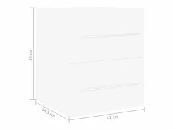 Sale Garden Furniture Prolenta Premium - Armario para lavabo madera contrachapada blanco 41x38,5x48 cm Multicolor