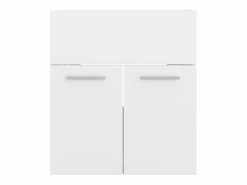 New Garden Furniture Prolenta Premium - Armario para lavabo contrachapada blanco brillo 41x38,5x46 cm Multicolor