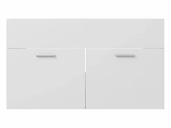 Garden Furniture Prolenta Premium - Armario para lavabo madera contrachapada blanco 80x38,5x46 cm