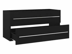 Sale Garden Furniture Prolenta Premium - Armario para lavabo madera contrachapada negro 100x38,5x48 cm Multicolor