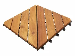 Prolenta Premium - Baldosas de terraza 10 uds madera maciza de acacia 30x30 cm