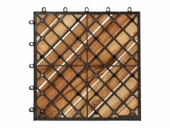 Prolenta Premium - Baldosas de terraza 10 uds madera maciza de acacia 30x30 cm