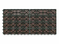 Prolenta Premium - Baldosas de porche 6 uds WPC marrón 60x30 cm 1,08 m² Terraza
