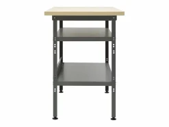 Garden Furniture Prolenta Premium - Banco de trabajo de acero gris 120x60x85 cm