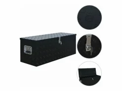 Clearance Prolenta Premium - Caja de aluminio 1085x370x400 mm negra Garaje