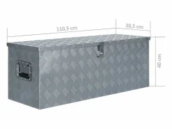 Hot Prolenta Premium - Caja de aluminio 110,5x38,5x40 cm plateada Multicolor