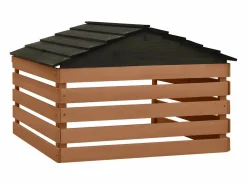 Sale Prolenta Premium - Caseta de cortacésped robótico negro y marrón 78x74x54 cm abeto Garaje