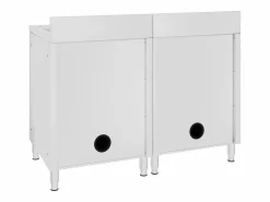 Prolenta Premium - Fregadero de cocina comercial 2 piezas de acero inoxidable Estantería Sobre Inodoro