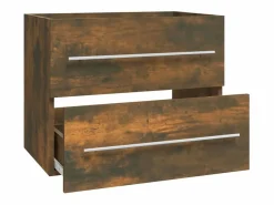 Best Garden Furniture Prolenta Premium - Mueble lavabo madera contrachapada roble ahumado 60x38,5x48 cm Multicolor