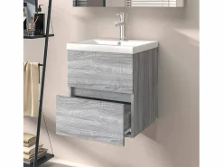 Clearance Prolenta Premium - Mueble de lavabo madera de ingeniería gris Sonoma 41x38,5x45 cm Estantería Sobre Inodoro