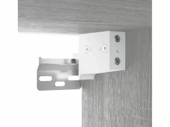 Prolenta Premium - Mueble de baño con lavabo madera contrachapada gris Sonoma Estantería Sobre Inodoro