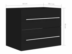 Garden Furniture Prolenta Premium - Mueble de lavabo madera de ingeniería 60x38,5x48 cm