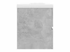 Prolenta Premium - Mueble con lavabo madera de ingeniería gris hormigón Estantería Sobre Inodoro