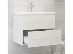 Garden Furniture Prolenta Premium - Mueble de lavabo madera de ingeniería blanco 60x38,5x48 cm