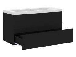 Sale Garden Furniture Prolenta Premium - Mueble con lavabo madera de ingeniería negro Multicolor