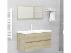 New Garden Furniture Prolenta Premium - Mueble con lavabo madera de ingeniería roble Sonoma Multicolor