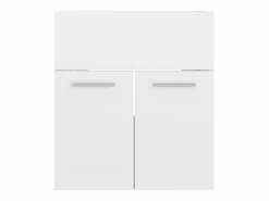 Hot Prolenta Premium - Mueble con lavabo aglomerado blanco brillante Estantería Sobre Inodoro