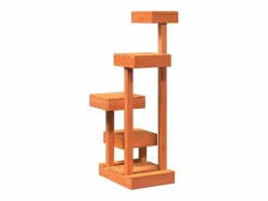 Prolenta Premium - Árbol para gatos madera maciza pino marrón cera 45,5x49x103 cm Juego De Animales