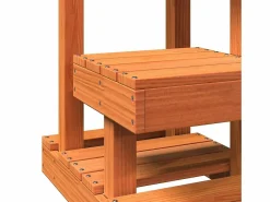 Prolenta Premium - Árbol para gatos madera maciza pino marrón cera 45,5x49x103 cm Juego De Animales